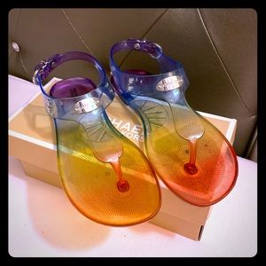 Girls Michael Kors Rainbow sandals